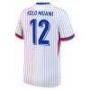 Original Fußballtrikot Frankreich Kolo Muani 12 Auswärtstrikot EURO 2024 Für Herren